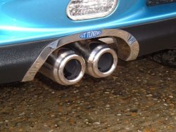 COOPER S TAILPIPE SURROUND on the car